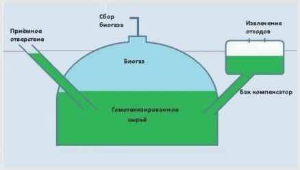 навоза биогаз
